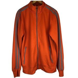 Vintage- orange old navy zip up jacket size XL